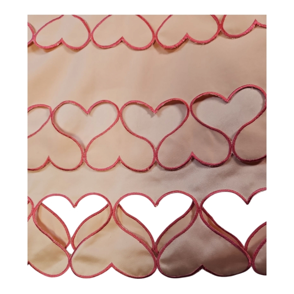ASOS Coquette Peach Heart Cut Out Cap Sleeve Shift Dress Size 8 - Picture 3 of 10